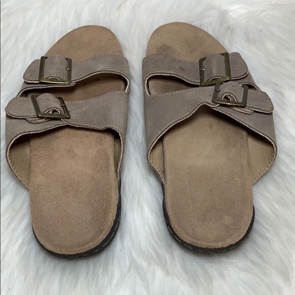 Jambu J-41 Pingree Tan Suede Slide Sandals… - Picture 4 of 7